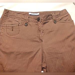 Croft & Barrow Brown Capri Pants size 12